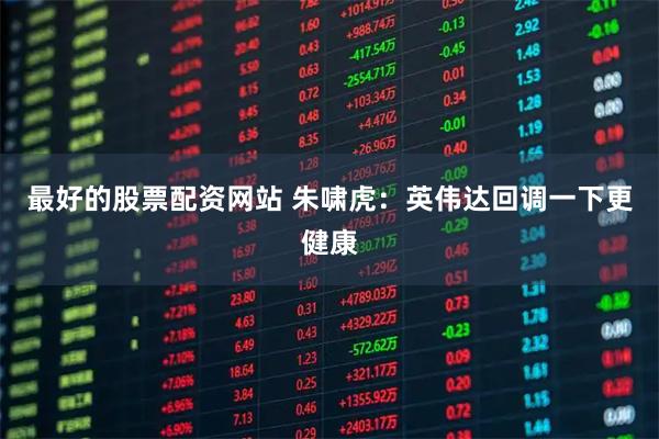 最好的股票配资网站 朱啸虎：英伟达回调一下更健康