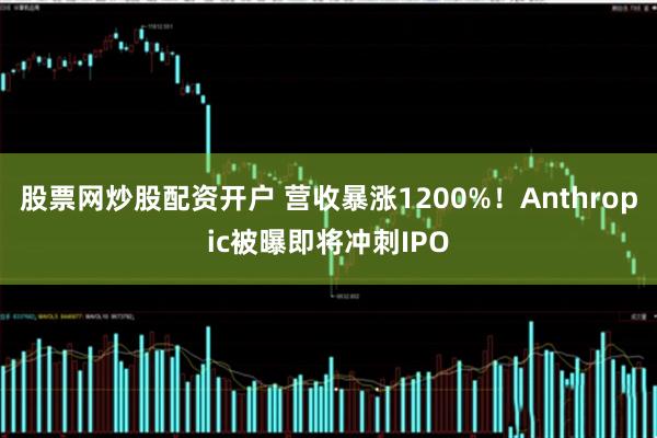 股票网炒股配资开户 营收暴涨1200%!Anthropic被曝即将冲刺IPO