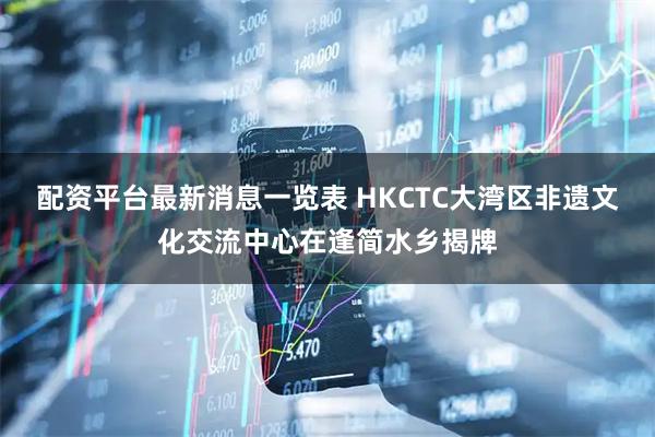 配资平台最新消息一览表 HKCTC大湾区非遗文化交流中心在逢简水乡揭牌